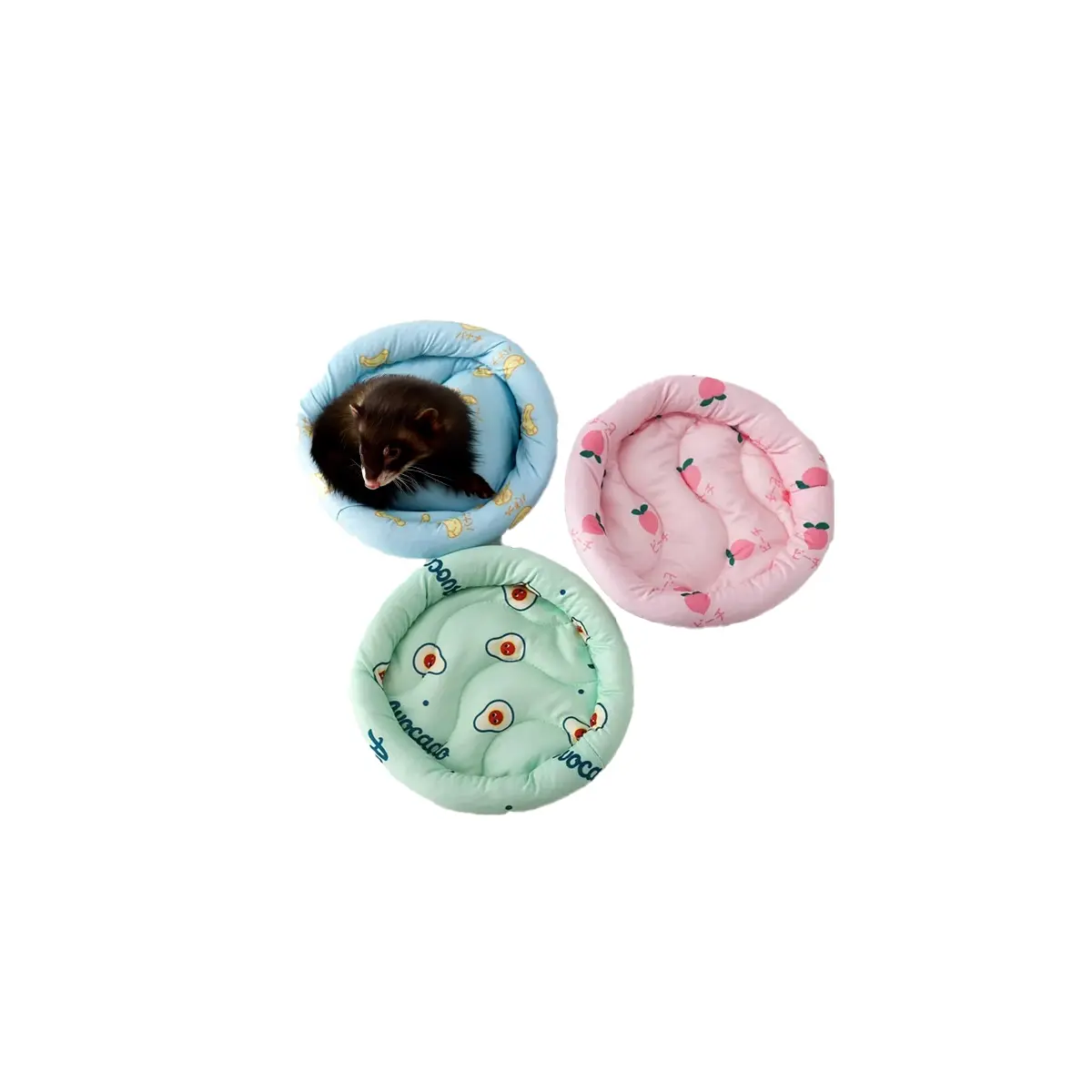 Rick and Steves: Washable Mini Ferret Bed - Kawaii Edition