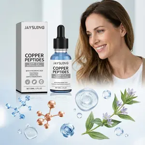 JAYSUING GHK-Cu Copper Peptides Serum | Copper Tripeptide-1 Hyaluronic Acid Hydrating Serum, Gentle For Sensitive Skin, Instant Firming Moisturizing & Fast Absorbing