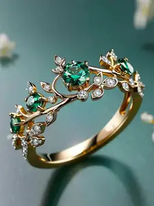 1 PC Elegant Cubic Zirconia Ring For Women For Wedding Engagement Anniversary Party Jewelry Valentine's Day Gift