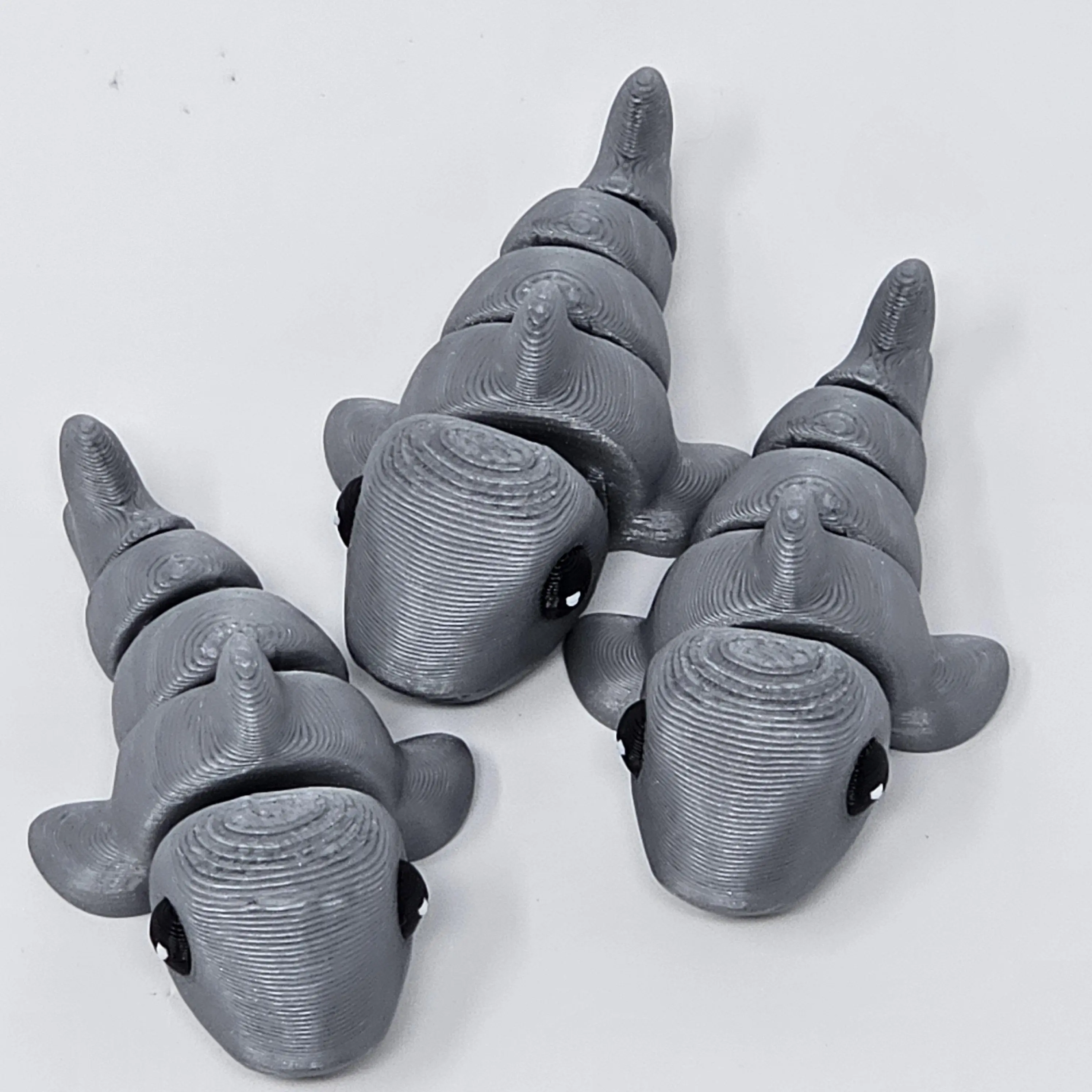 3D Printed Articulated Shark Fidget Toy: Sensory Stress Relief