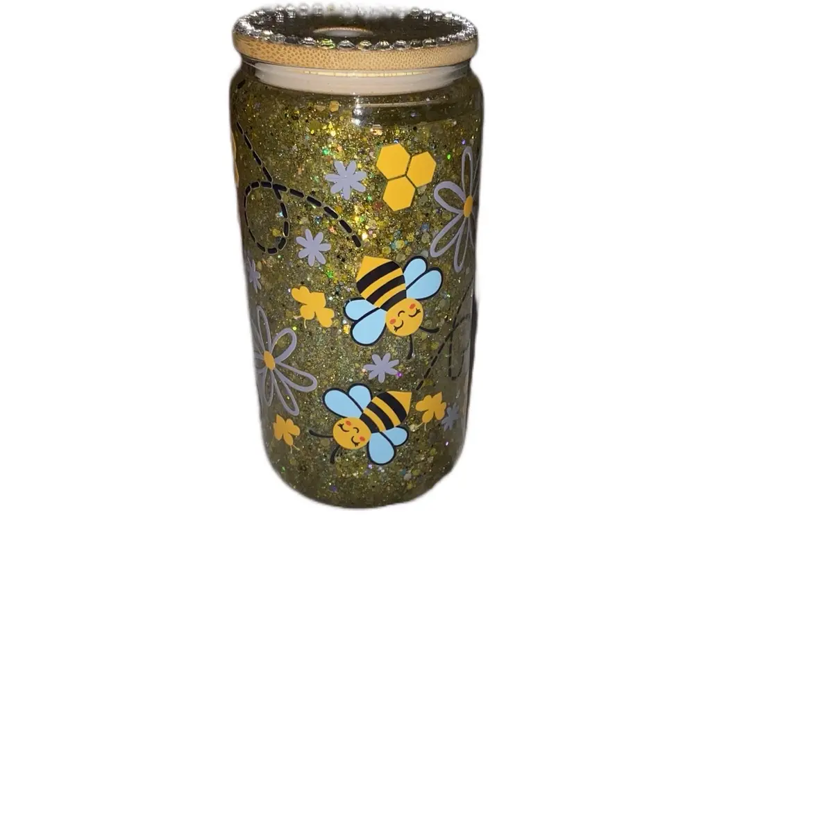 Bumble bee snowglobe cup Drinkware Tumbler Reusable