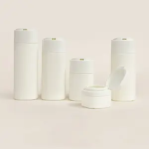 5 PCS Refillable Cosmetic Refill Plastic Empty Bottles Portable Travel Squeezable Bottles Toiletry Containers Set for Shampoo Shower Facial Cream Lotion