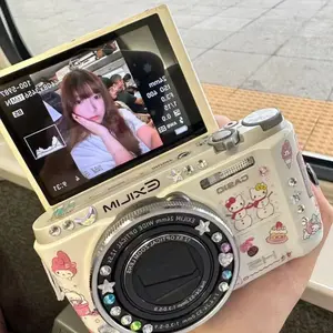 Retro CCD Digital Point & Shoot Camera, 108MP Dual Lens (Rear Included), 13x11cm Compact Rechargeable, CCD Sensor, HD Video Recording, Selfie Mode, Screen, Vintage Portable Camera for Students