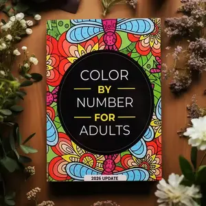 Color By Number For Adult Colouring Book: A UniqueBackground Paper Adult Colouring Book For Men Women & Teens With Stress Relief Coloring Book Coloring Gift Book