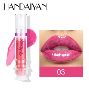 Christmas gift Lip Plumping Booster Lip Gloss, Plump and Pout Lip Plumper Hydrating & Volumizes &Smooth Lip Wrinkles, Enhancing Plump Effect for Fuller Lips, High Shine Lip Glaze,Thanksiving Makeup