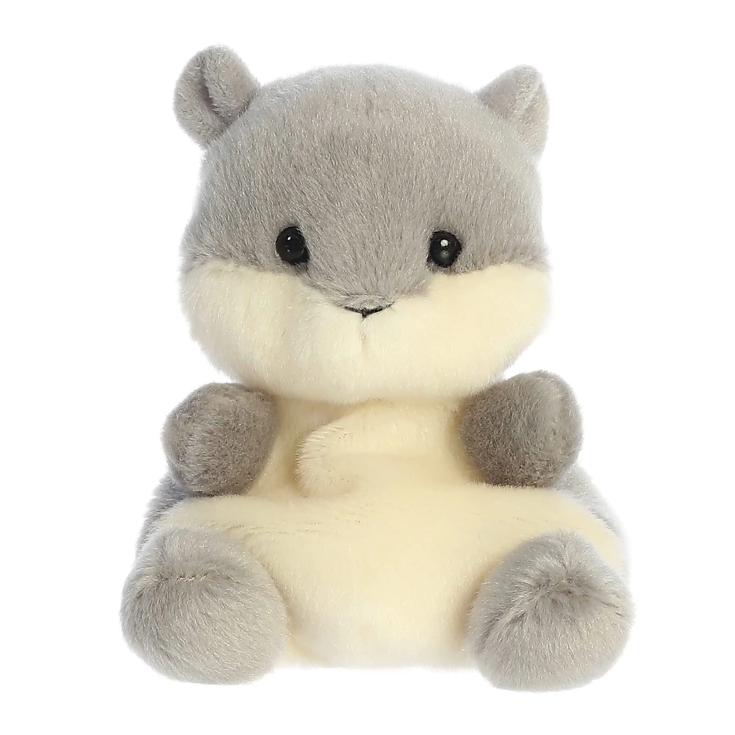 Aurora Adorable Palm Pals Gus Grey Squirrel Stuffed Animal - Fun Collectible Plush for Kids and Adult Collectors - Perfect for Decorating Rooms and Birthday Gifts - Gray 6 Inches