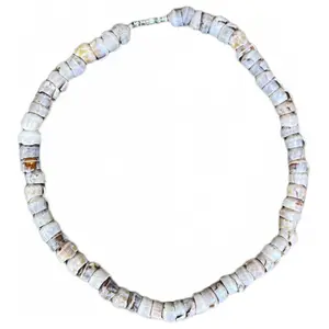 da Hawaiian Store Natural Cone Puka Shell Choker Necklace (Choose size and shade)