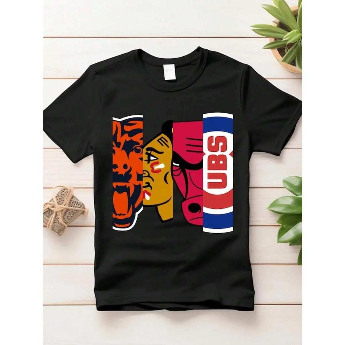 Chicago Teams Graphic Shirt_ Bears, Blackhawks, Bulls, White Sox & Cubs Chicago Teams Graphic Shirt_ Bears, Blackhawks, Bulls, White Sox & Cubs