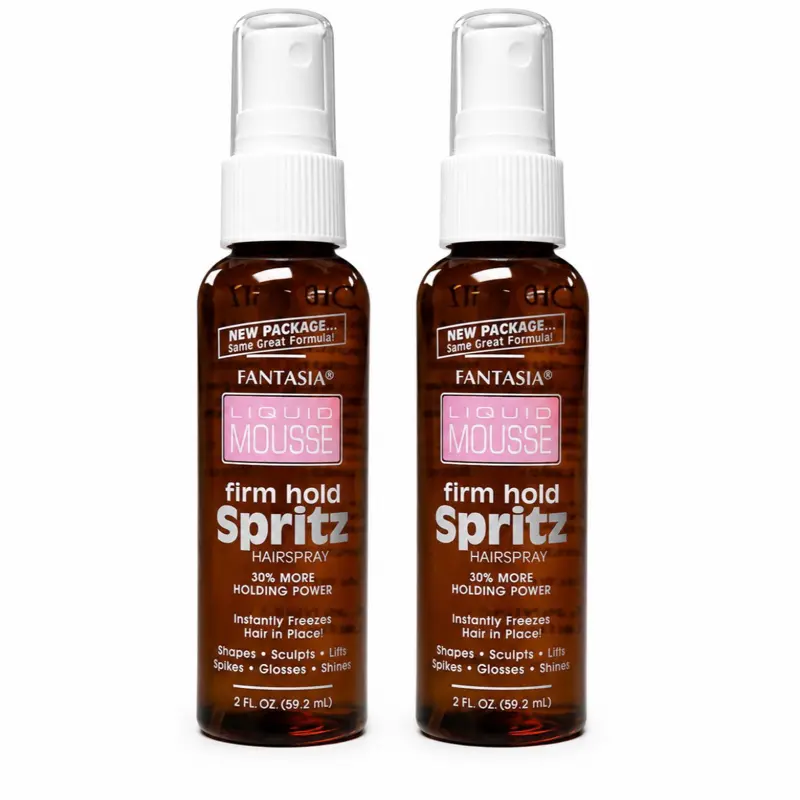 Fantasia IC Liquid Mousse Spritz Firm Hold Hairspray – Lightweight Volume & Hold Without Stickiness or Flaking