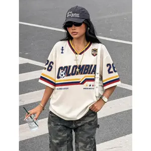 Muilti Color MESH Colombia Soccer Jersey Shirt, Retro Colombian Soccer Tee, World 2026 Fan Gift, Game Day Top for Men Women