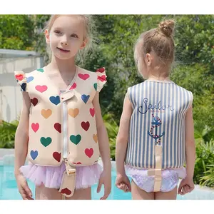 Free inflatable lace buoyancy vest children's life jacket swimming auxiliary buoyancy vest