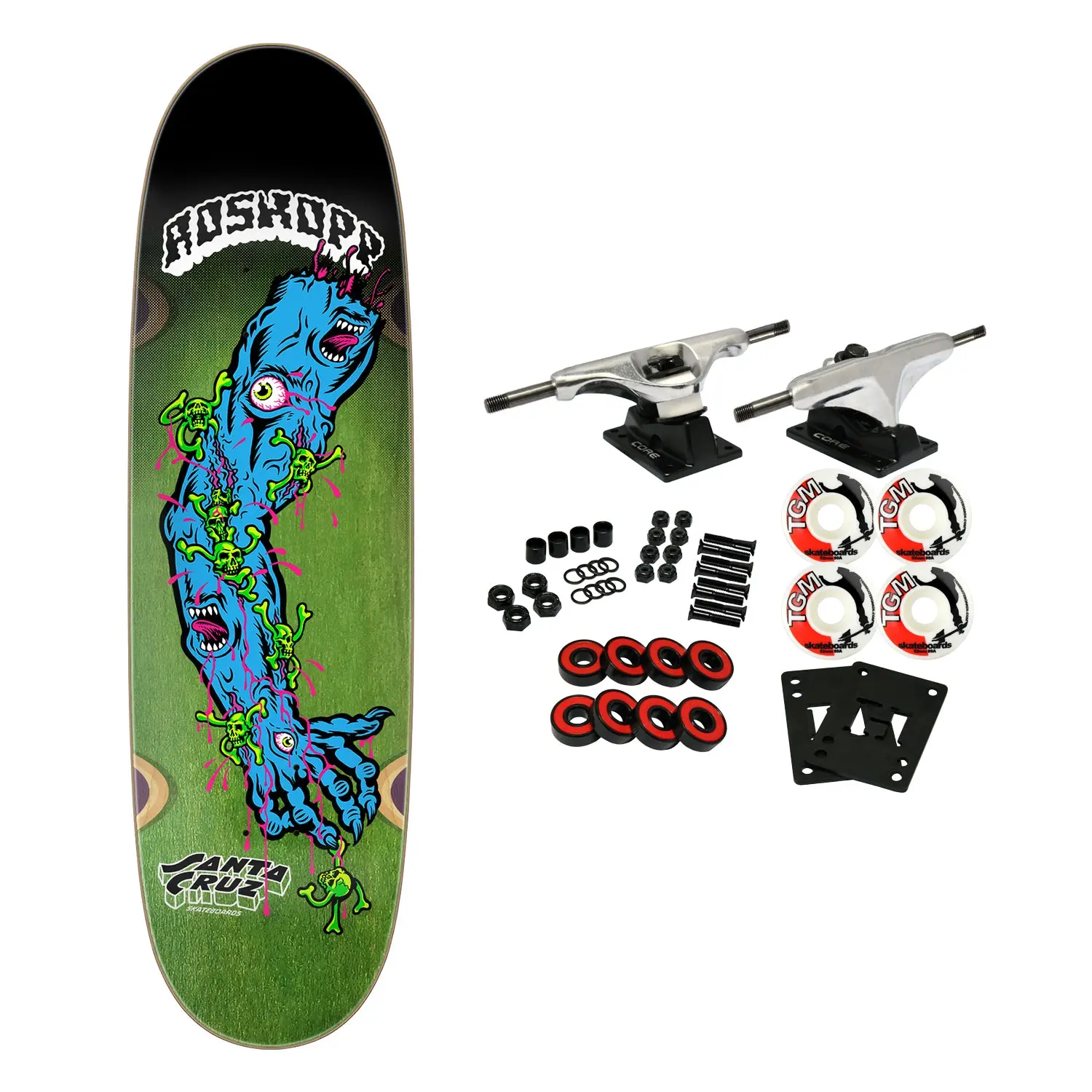 Santa Cruz Skateboard Complete Roskopp Screaming Arm 9.0" x 32"