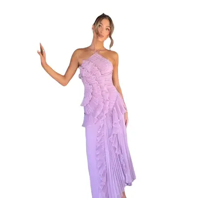 Purple Halter Maxi Kalsey Dress - TikTok Shop Purple Halter Maxi Kalsey Dress - TikTok Shop