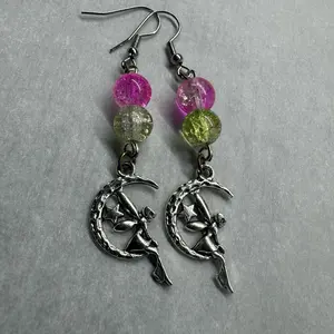 Tinker Bell earrings Female Casual Elegant Ethnic Retro Metal Coating