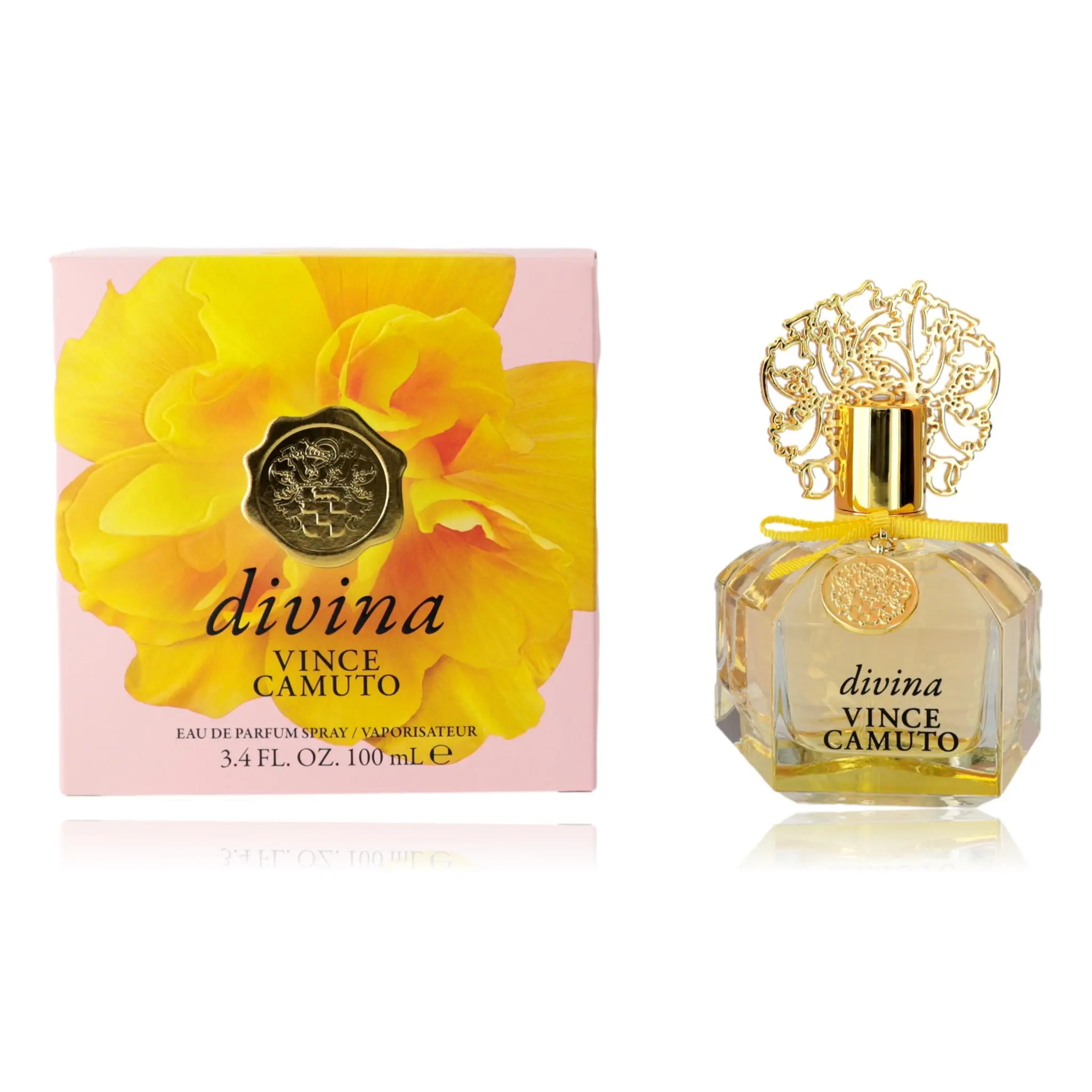 Women's Divina by Vince Camuto EDP Spray - 3.4 oz, Infused with Grapefruit, Heliotrope, Musk, Violet Notes