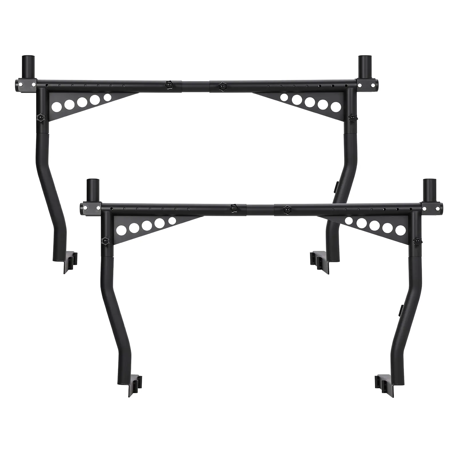【Christmas Gift】1000 Lbs Capacity Universal Truck Ladder Rack - Adjustable Height 52"-82" for Rooftop Tent, Surfboard – No-Drill Heavy Duty Rack for Trucks