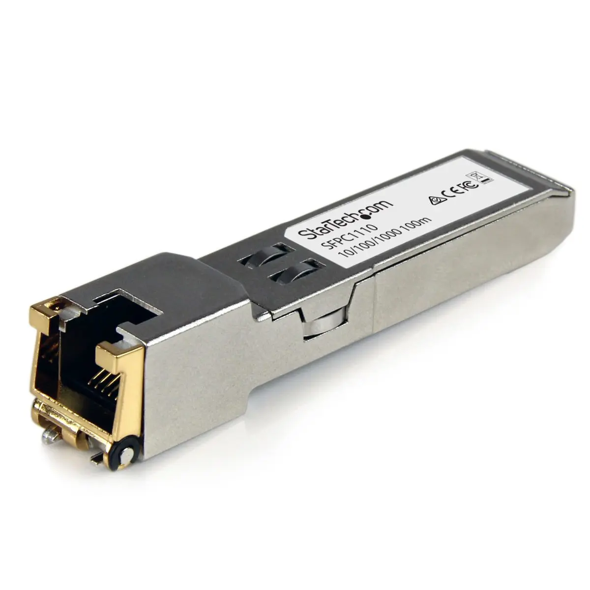 StarTech Cisco-Compatible Gigabit RJ45 Copper SFP Transceiver Module - 10/100/1000 Mbps Speed, Copper Cable Support, High-Speed Data Transfer, Compact Form Factor