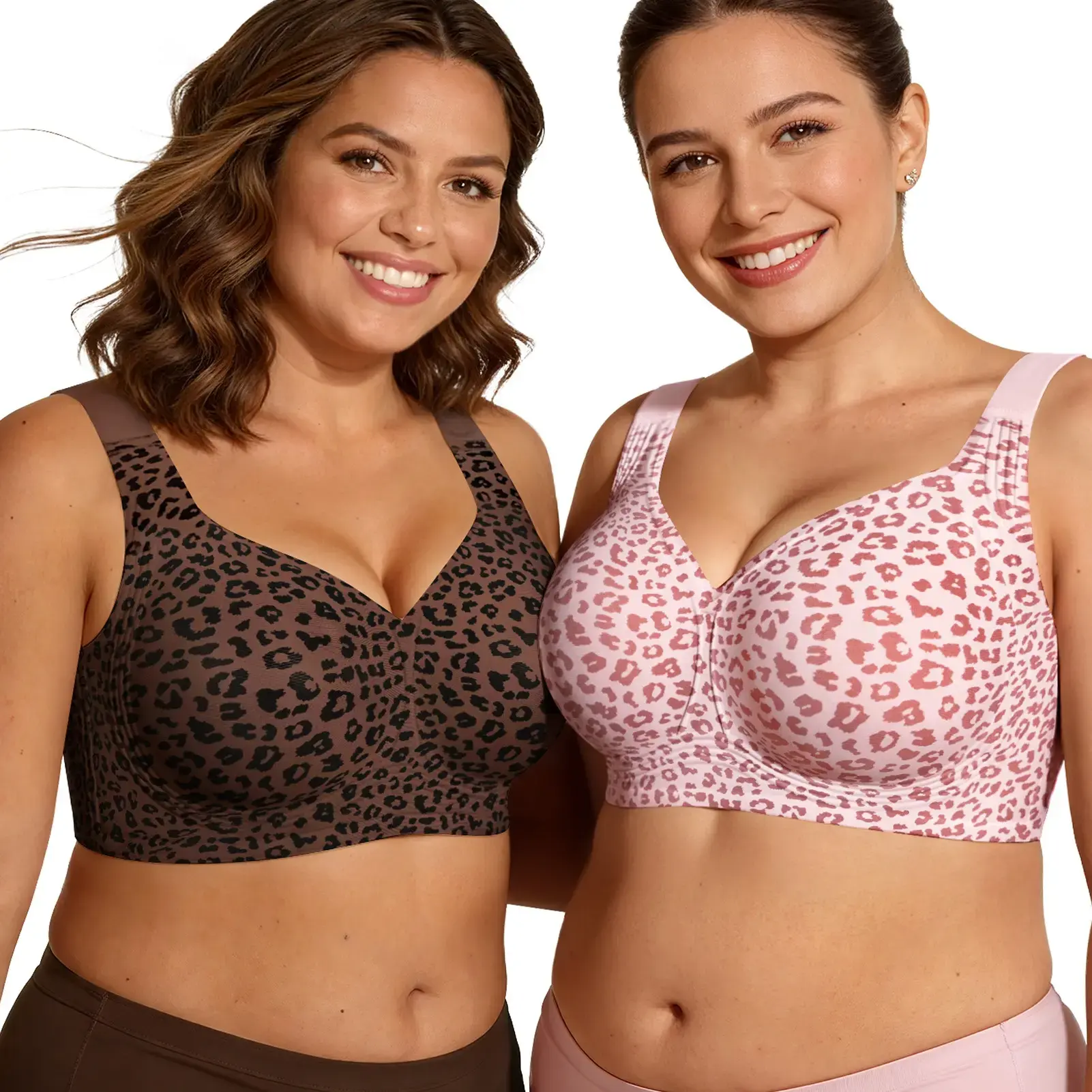 Women Jelly Bras Wirefree Full Coverage No Underwire Everyday Bras Comfortable Wireless Padded Tshirt Bra vrcomfy wireless woman