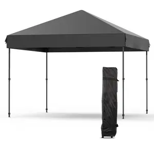 OP-10 ft x 10 ft Instant Pop Up Canopy Tent, Portable Waterproof Outdoor Shelter with UV Protection, Wheeled Carry Bag & Sandbags - for Camping, Beach, Parties, Backyard Events (Color Optional)