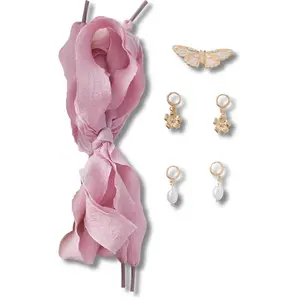 Crocs Shoe Laces & Charms Kits, Jewelry-Inspired Designs to Personalize Shoes, Totes, and Bags