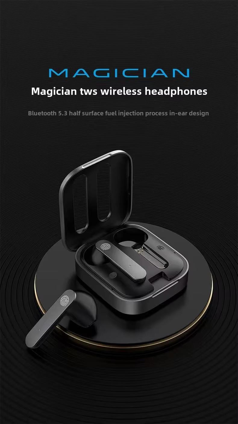 Maxco  ME-W12 for Bluetooth Semi-In-Ear Wireless Headphones Walkie Talkie for Phone and Pad