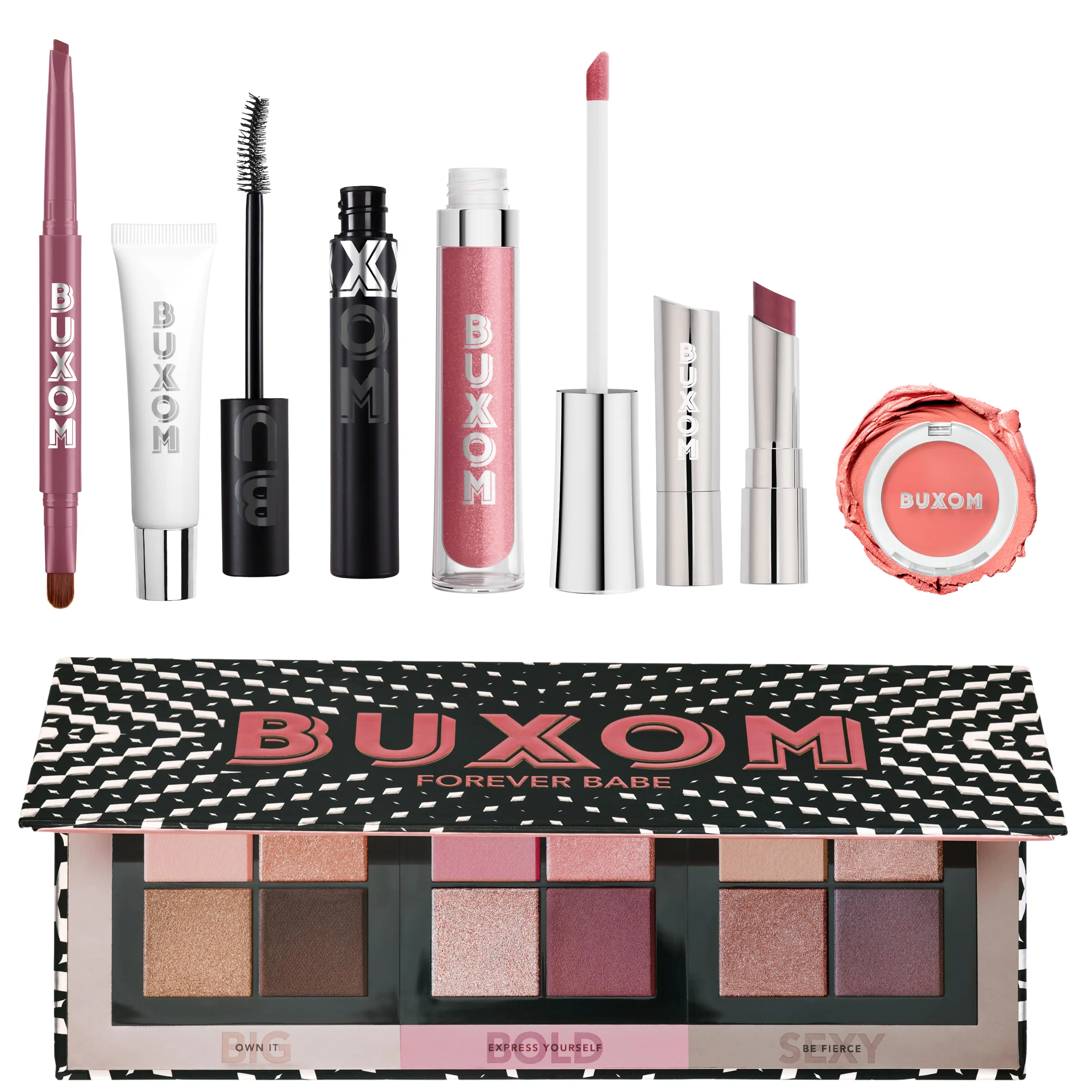 Pretty In Dolly Bundle - Makeup Set, ,Best Selling Mauve Plumping Lip Gloss, Lip Balm, Mascara, Fan Favorite Bundles
