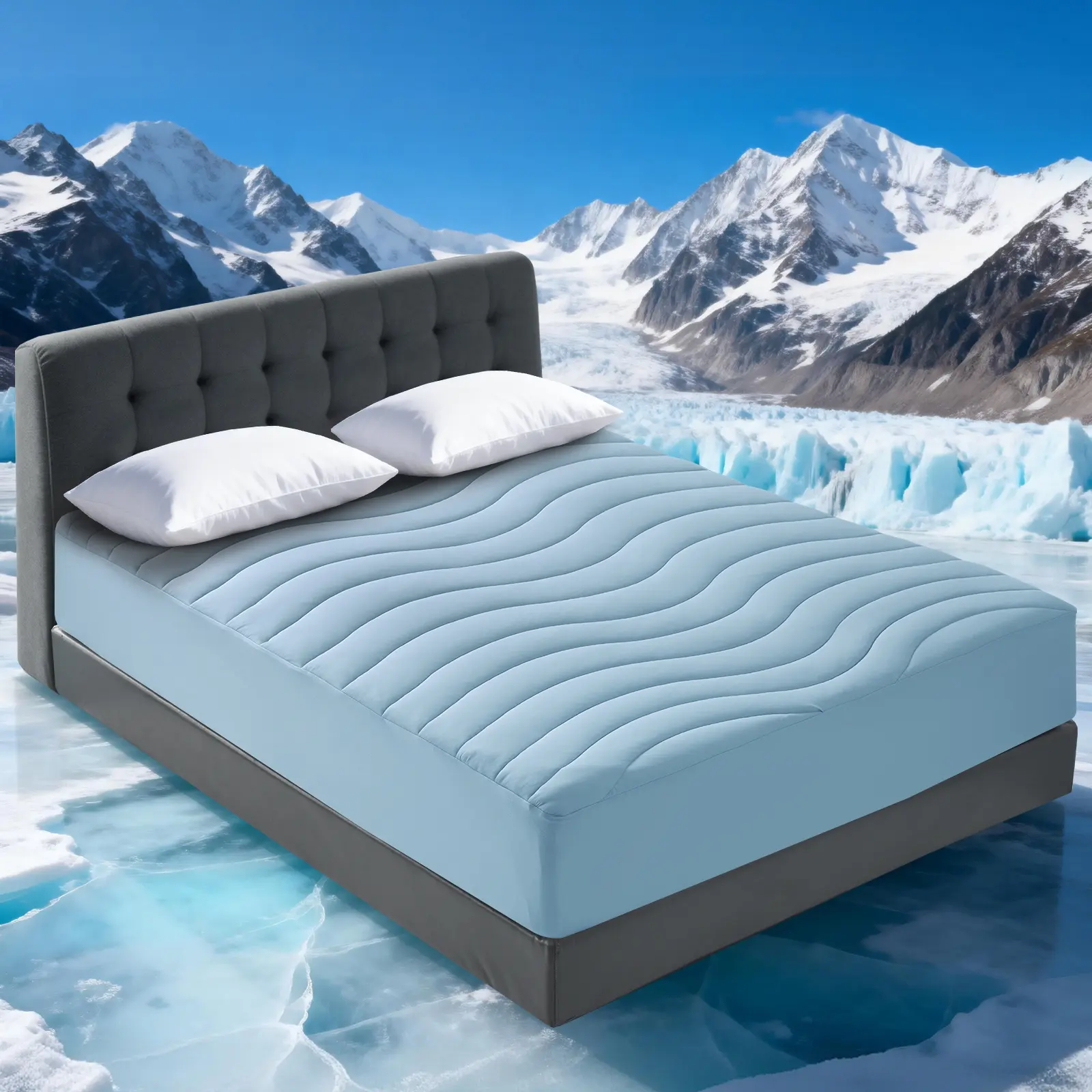 EASELAND Cooling Mattress Pad – For Hot Sleepers, Pillow Top Cover, Quilted Fitted Protector, Breathable Topper with 8-21" Deep Pocket, Perfect for Home, Bedroom, Guest Room