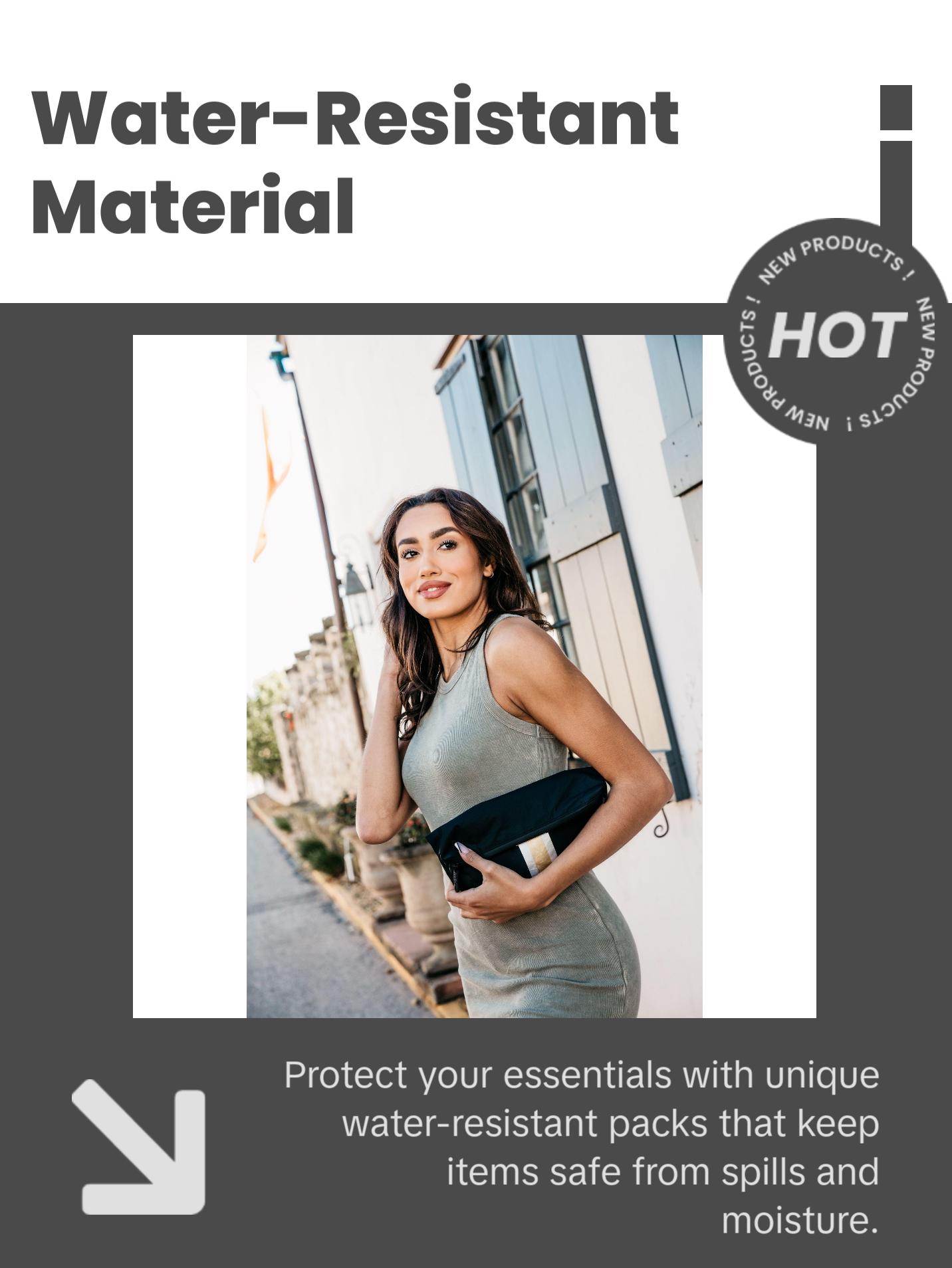 Everyday Purse Essentials Three Pack - Black, Gold, and Silver