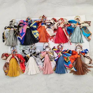 Bow Scarf Tassel Bag Charm