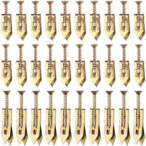 200PCS Self-Drilling Drywall Anchors Kit -expansion bolt Serrated Expansion Wall Mounting Screws galvanized expansion bolts fixing curtain drywall anchors self tapped screws  anchor wall anchors for drywall Carbon Steel Anchors premium case