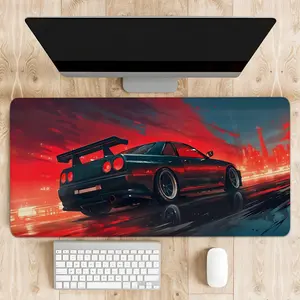 Car Pattern Large Mouse Pad, Rectangle Gaming Mouse Pad, Office Desk Keyboard Mouse Mat for Home Office Game Room Desk, Gaming Mousepad, Desk Accessories, Desktop Accessory