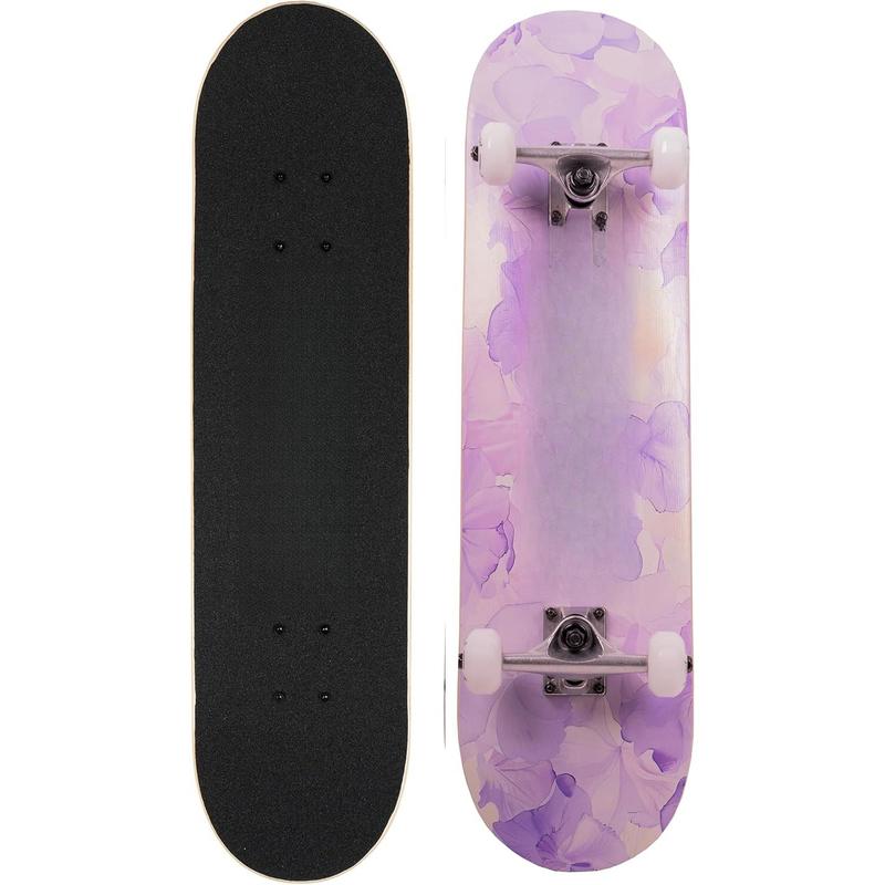 skateboard carry Skateboards for Beginners,31 * 8 inches Complete Skateboards for Kids,Boys,Girls and Adults,7 Layer Maple Wood,Double Kick Deck Concave Standard and Tricks Skateboard skater  xl