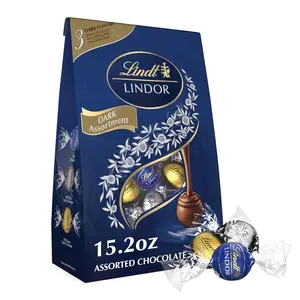 LINDOR Assorted Dark Chocolate Candy Truffles, Halloween Candy Variety, 15.2 oz.Bag