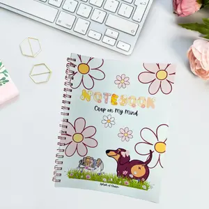 Bean the Weenie Dog Spiral Notebook – Cute Dachshund Notebook for Notes & School