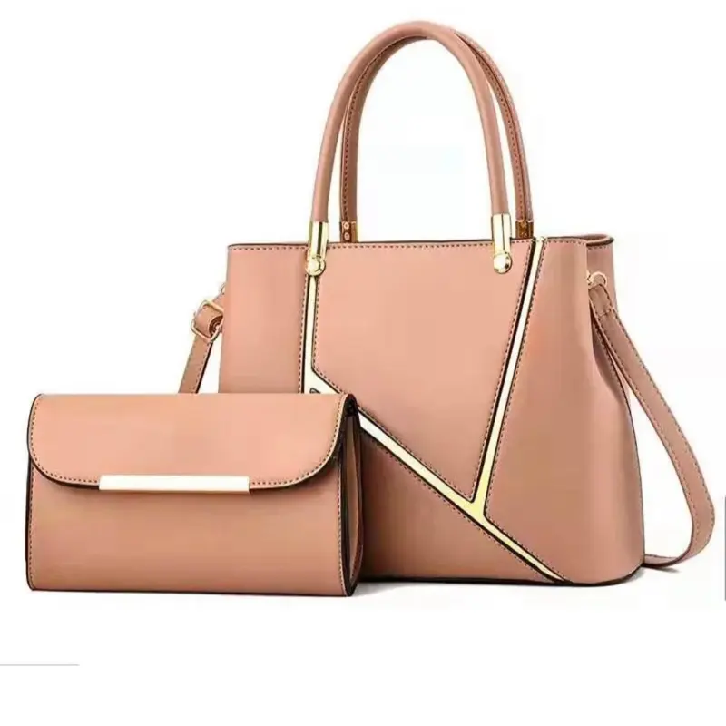 Women’s 2PCS Fashion Handbag Set – Large Tote Bag with Matching Wallet