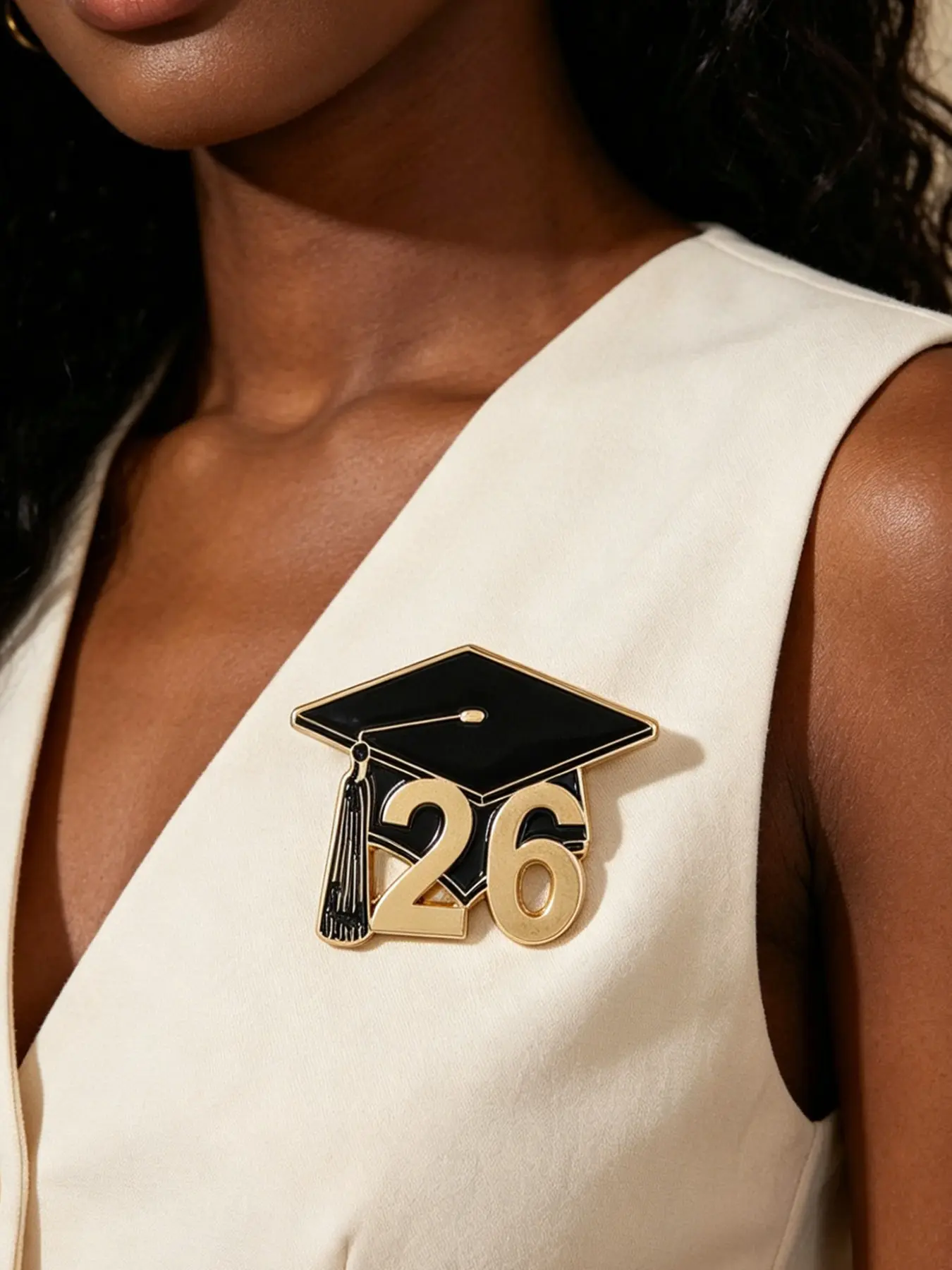 2026 Graduation Hat Enamel Pin, Alloy Brooch Pin, Metal Lapel Badge, Fashion Backpack Accessory, Stylish Jewelry Gift for Friends, Graduation Souvenir
