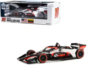 Dallara IndyCar #18 David Malukas "HMD Trucking" Dale Coyne Racing with HMD Motorsports 1/18 Diecast Model Car by Greenlight