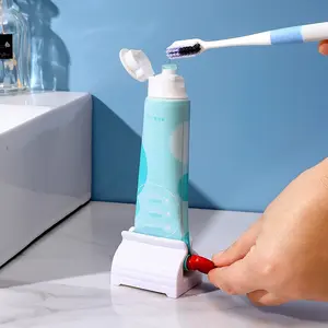 Manual Toothpaste Dispenser, Lazy Hand Cream Pump, Face Wash Squeezer, Easy-To-Use Toothpaste Extruder, Perfect for Daily Use