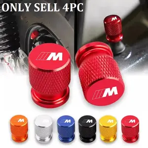 4PCS Car Wheel Tire Valve Caps CNC Aluminum Airtight Covers For BMW M Power Performance M3 M5 X1 X3 X5 X6 E46 E39 E36 E60 E90 Car Accessories