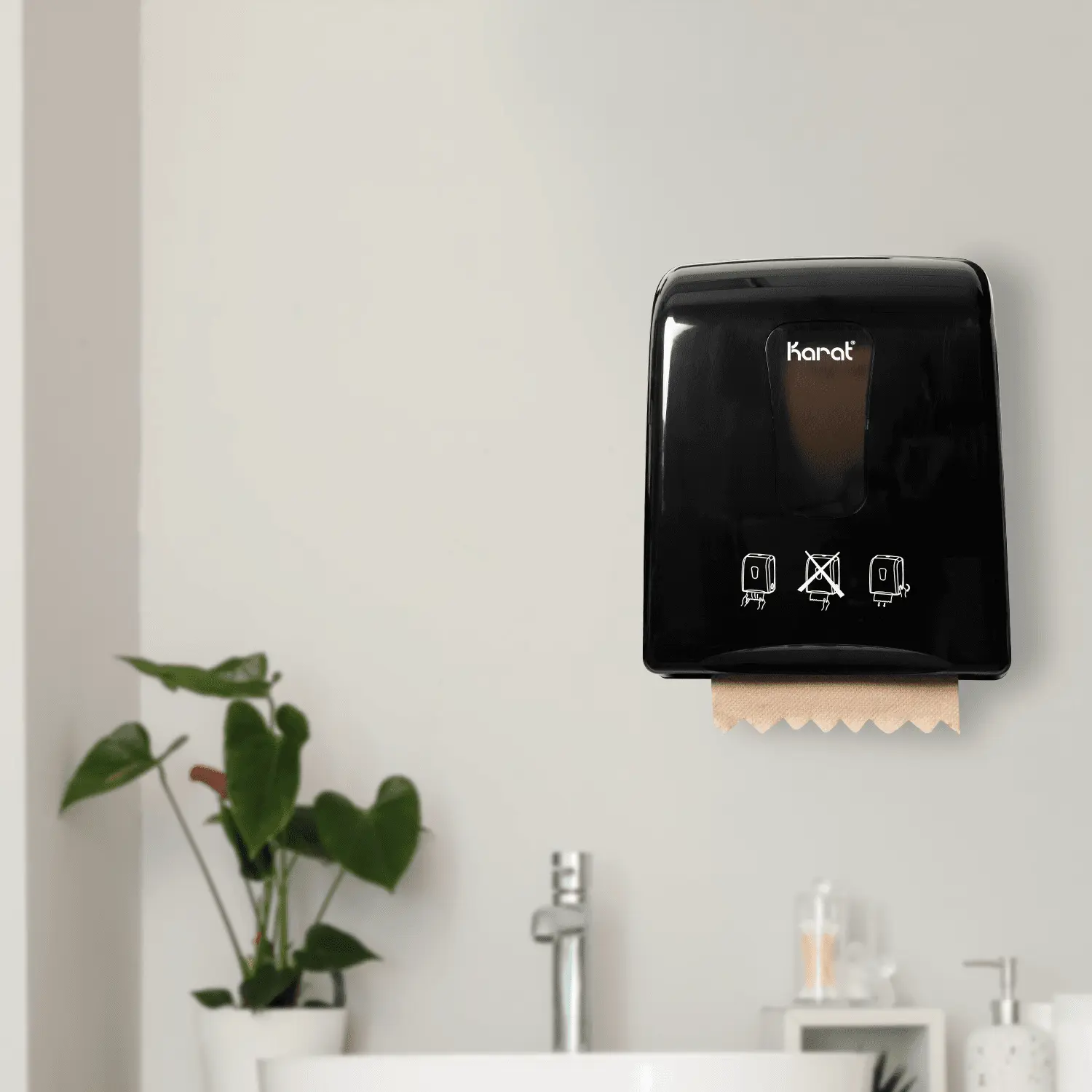 Auto-Cut Roll Towel Dispenser, Black - 1 unit Auto-Cut Roll Towel Dispenser, Black - 1 unit