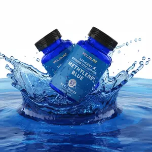 [Buy One Get One Free] Methylene Blue Pharmaceutical Grade, Human Brain Supplement USP Grade Blue Methylene per Capsule, Supports Memory, Focus, Clarity & Cognition Health digestion natural edible healthcare blood vessel Performance Beauty Hormonal Acne
