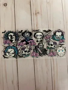 UVDTF Adhesive Wraps Halloween - 870 Glass Metal Decoration