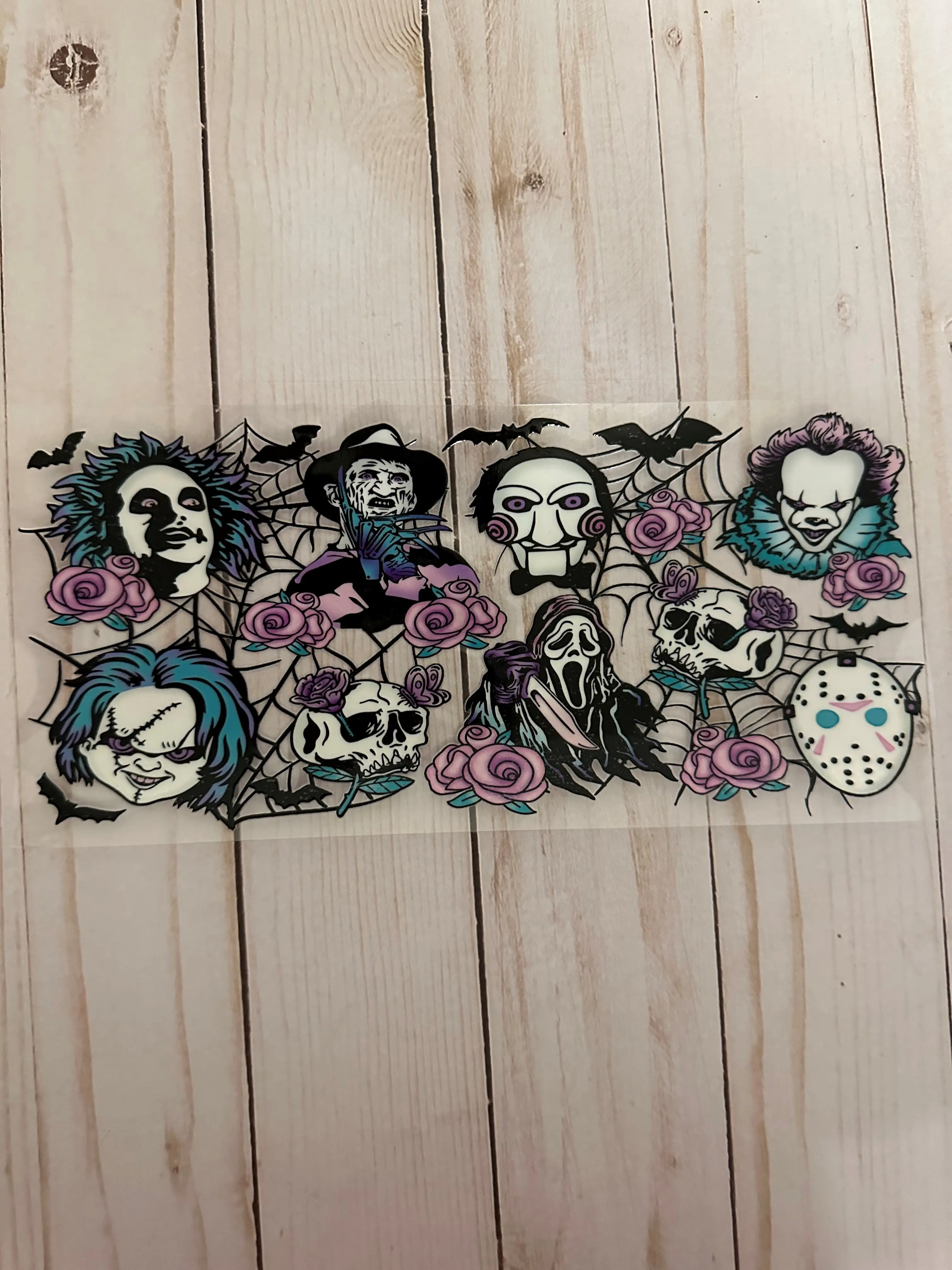 UVDTF Adhesive Wraps Halloween - 870 Glass Metal Decoration