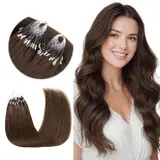 GOO GOO Micro Link EasyFit Remy Human Hair Extensions 14-24Inch 30-100g, Cold Fusion, Glueless Micro Loop Micro Ring Invisible Hair Extensions Natural Straight Micro Bead Hair Extensions #sohochic #TikTokShopFallDealsForYou