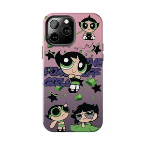 Buttercup Powerpuff Girls Aesthetic Anime Case for iPhone 17-7 Pro Max Plus & Samsung Galaxy S25-S21 Ultra Plus - PPG Cartoon Y2K Retro Phone Cover unisex