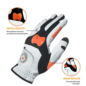 Premium Non-Slip Golf Gloves for Men & Women – Breathable Stretch Fabric with Silicone Grip – Built-in Magnetic Ball Marker – Left & Right Handed Golfers – Comfortable Performance Golf Accessory