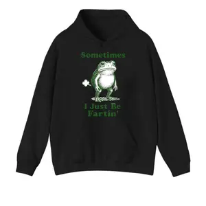 Sometimes I Just Be Fartin’ Frog Hoodie | Chaotic Meme Top For Goofy Humor Lovers