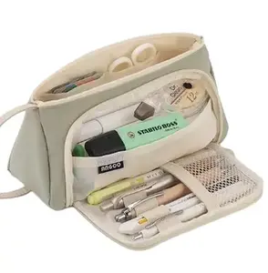 Big Capacity Pencil Case Pouch Pen Case Simple Stationery Bag School College Office Organizer for Teens Girls Adults Student