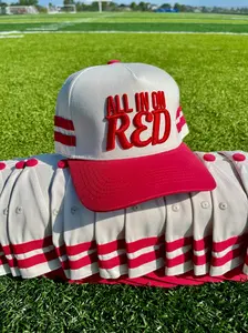 ALL IN ON RED Hat | Red + Natural Cotton