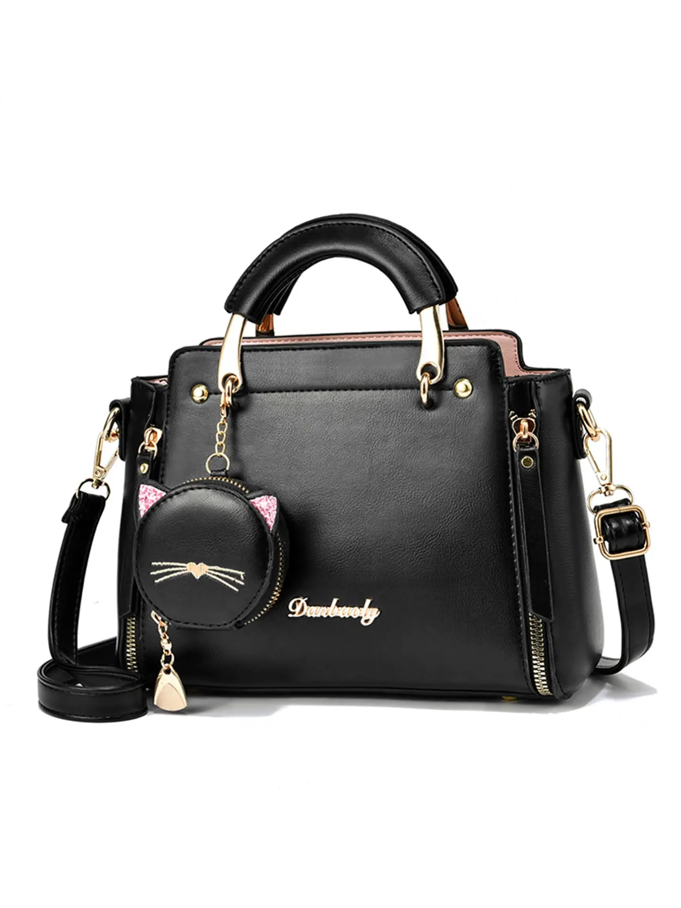 Women's bags, cat handbags, light luxury handbags, Casual Crossbody, crossbody solid-color commuter bags, birthday gifts for women, Thanksgiving gifts for wives, Christmas gifts for women's bags, PU Leather Handbag, Stylish Crossbody Bag